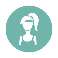 Fitness girl icon