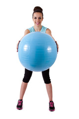 girl in the gym with bowl