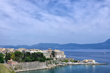 The historic town of Corfu island, Greece