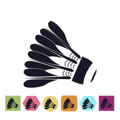 Badminton shuttlecock icon