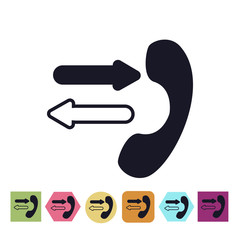 Incoming and autgoingg call icon