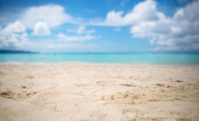 white sandy beach