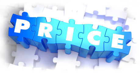 Price - Text on Blue Puzzles.