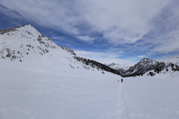 Paysage de montagne &agrave; Serre Chevalier