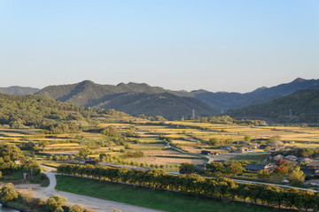 View of Andong Hahoe folk Village