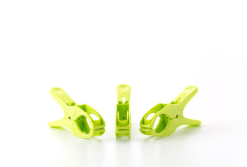 clothespin isolated on white background