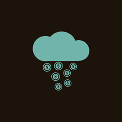 Money rain icon