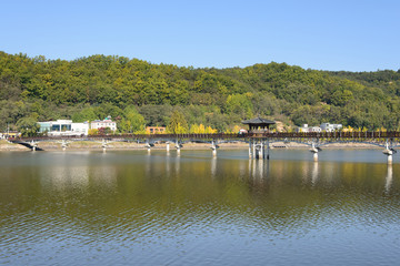 Fototapeta na wymiar Wolryeong-gyo in Andong city
