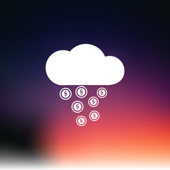 Money rain icon