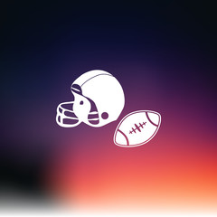 American football ball icon