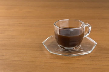 a cup of hot coffee