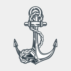 Anchor with rope