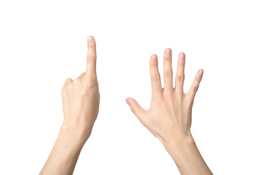 hand sign of number six