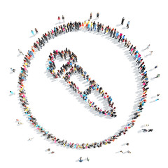 people in the shape of medicine dropper.