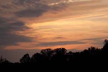 Fototapeta na wymiar Sunset or sunrise sky