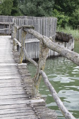 Naklejka premium stilt houses