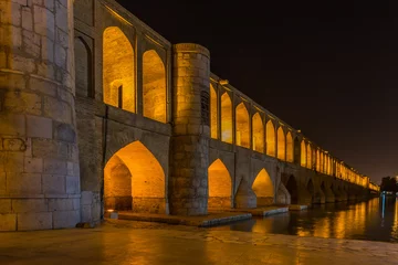 Cercles muraux Pont Khadjou Le Si-o-Seh Pol, le pont aux 33 arches, à Ispahan, Iran