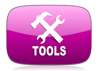 Fototapeta premium tools violet icon