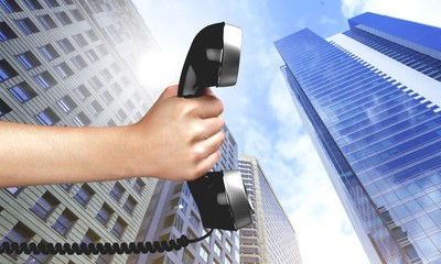 Telephone, Human Hand, Customer Service Representative.