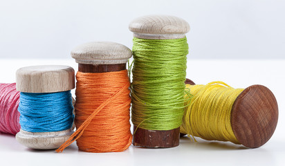 Cotton pink blue orange green yellow 