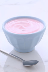 vintage greek strawberry yogurt