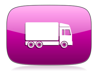 delivery violet icon truck sign