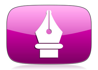 pen violet icon