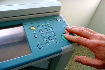 Arbeiten am Kopierer