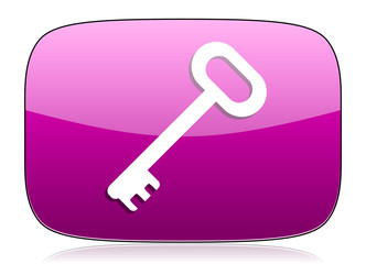key violet icon secure symbol