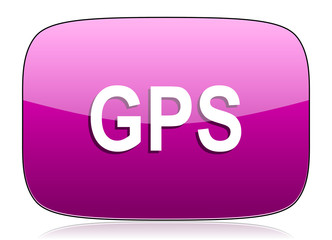 gps violet icon