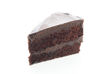 Chocolate cakes isolated