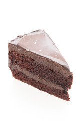 Chocolate cakes isolated