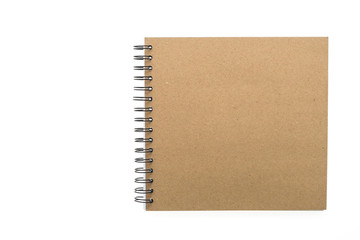 Blank notebook isolated