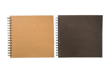 Blank notebook isolated