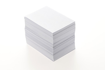 Blank white paper