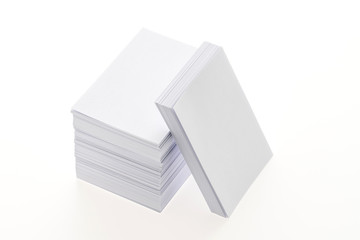 Blank white paper