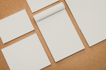 Fototapeta premium White paper mock up