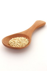 Quinoa Gold on White Background