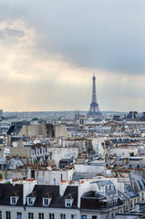Eiffel Tower at sunset