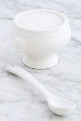 sea salt on marble