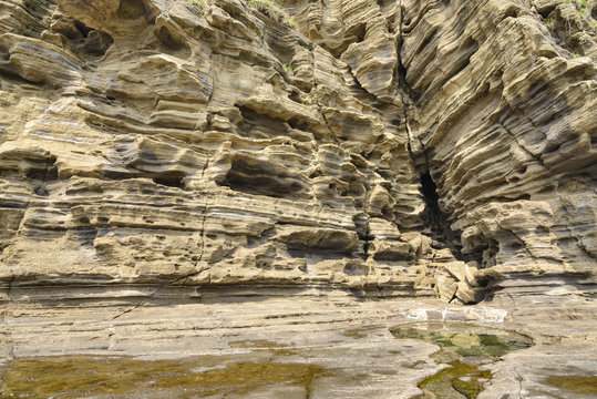 Strange Rocks at Yoengmeri Beach in Jeju