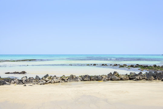 Woljeongri Beach In Jeju Island