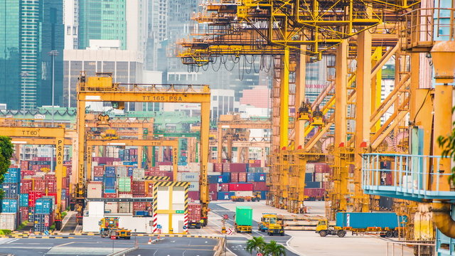 The port of Singapore