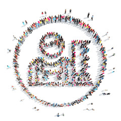 people in the shape of a man.