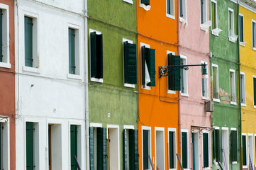 le tipiche case colorate di Burano - Venezia
