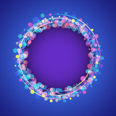 abstract circle frame design element