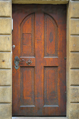 Old door in Prague