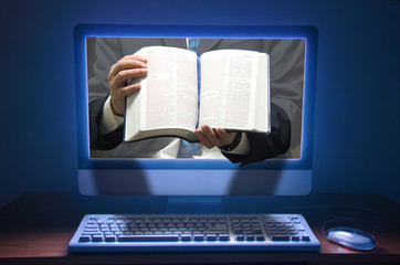 Online church ministries, mass, Bible studies