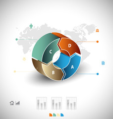 Business infographic template
