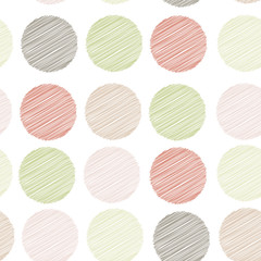 Polka dot background, seamless pattern. embroidery stitches